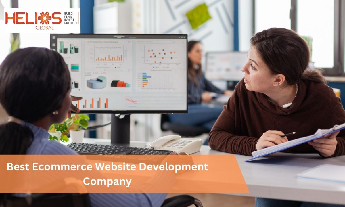 Business professionals analyzing data and performance metrics for the best ecommerce website development company services in India