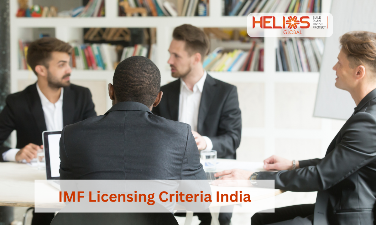 Business professionals discussing IMF licensing criteria and insurance business compliance in India.