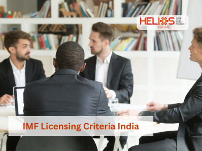 Business professionals discussing IMF licensing criteria and insurance business compliance in India.