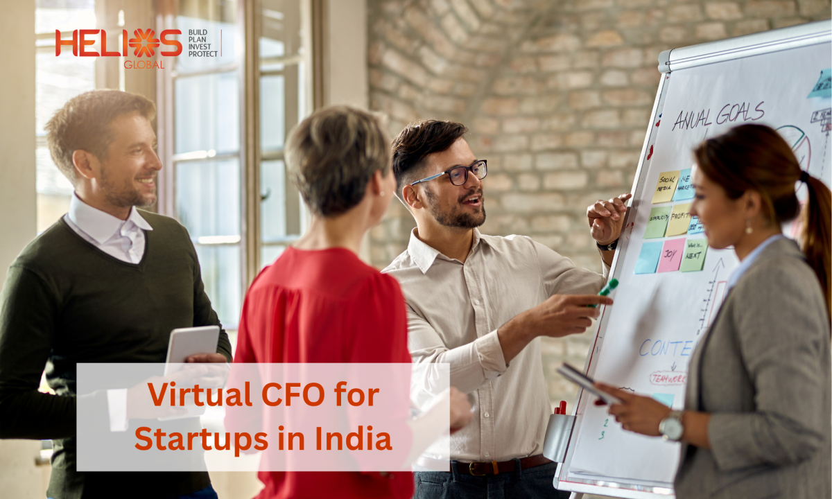 Virtual CFO for Startups in India discussing financial planning and business strategy with a startup team.